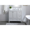 Elegant Decor 36 Inch Single Bathroom Vanity In Grey VF18036GR